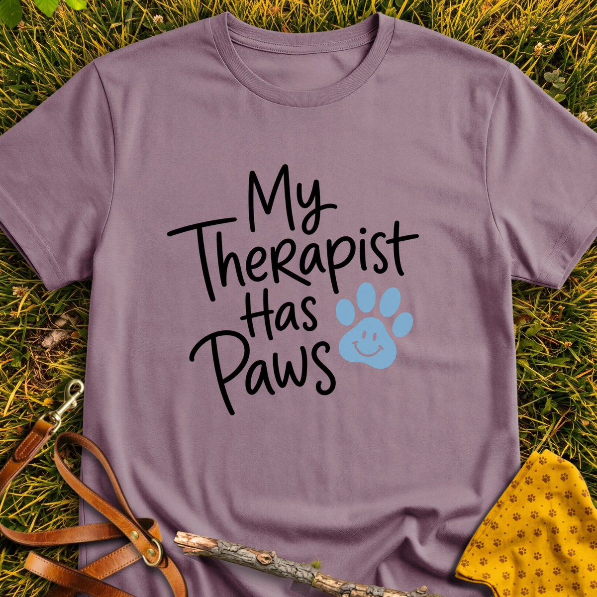 Has Paws T-shirt T-shirt in Paragon - Furever Mode rescue dog tee
