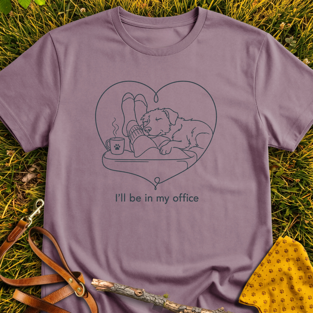 In My Office T-shirt T-shirt in Paragon - Furever Mode rescue dog tee