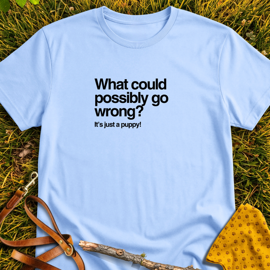 It's Just a Puppy T-shirt T-shirt in Light Blue - Furever Mode rescue dog tee