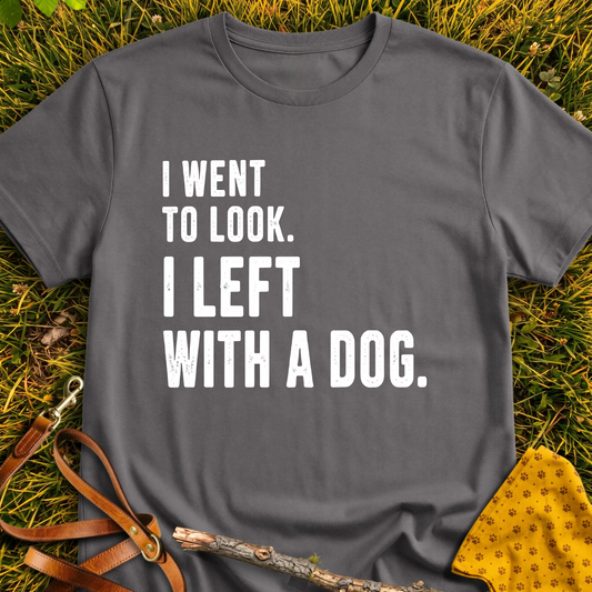 Just Looking T-shirt T-shirt in Charcoal - Furever Mode rescue dog tee