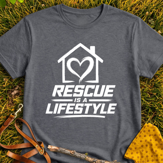 Lifestyle T-shirt T-shirt in Dark Heather - Furever Mode rescue dog tee