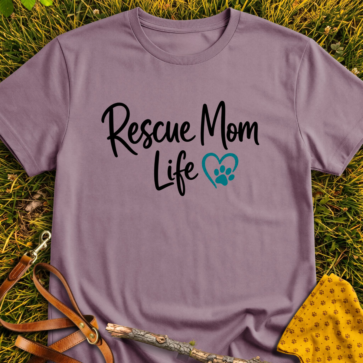 Mom Life T-shirt T-shirt in Paragon - Furever Mode rescue dog tee