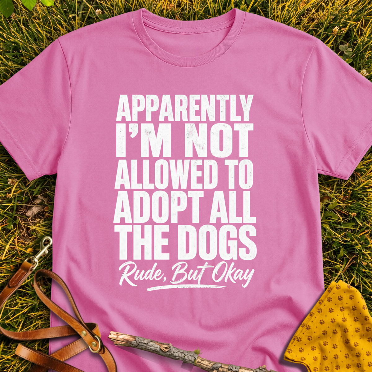 Not Allowed T-shirt T-shirt in Azalea - Furever Mode rescue dog tee
