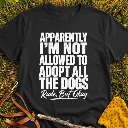 Not Allowed T-shirt T-shirt in Black - Furever Mode rescue dog tee
