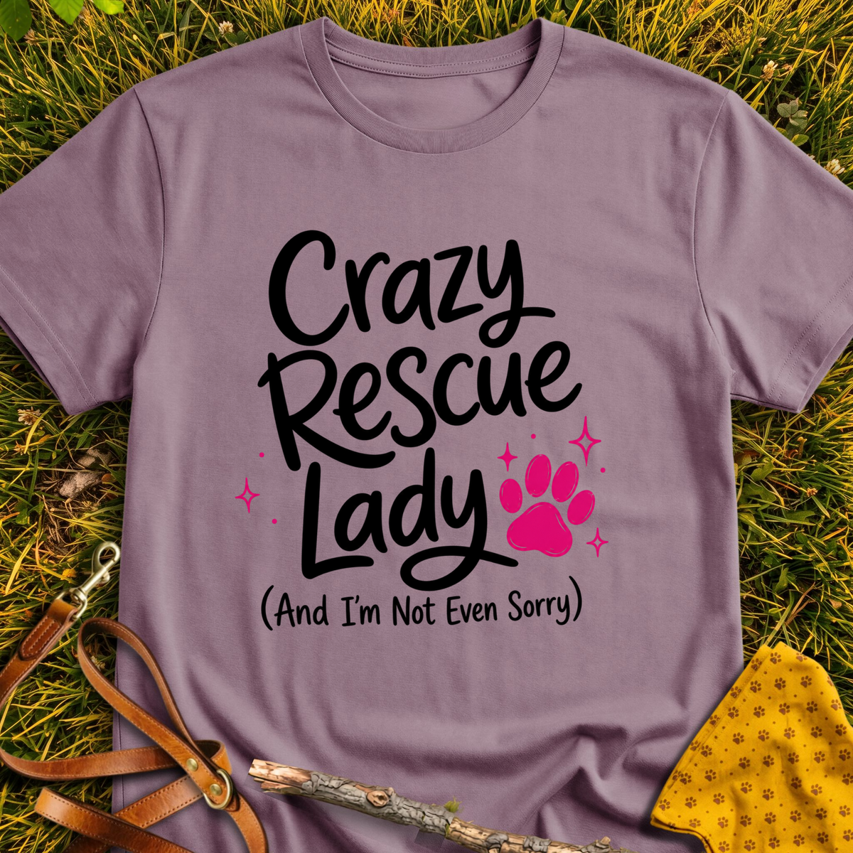 Not Sorry T-shirt T-shirt in Paragon - Furever Mode rescue dog tee