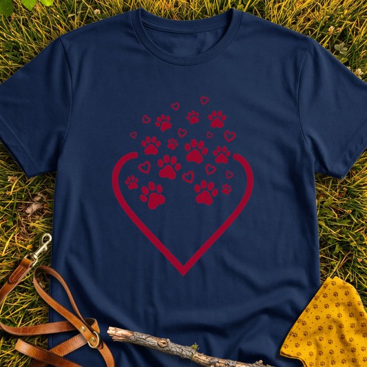 Overflowing T-shirt T-shirt in Navy - Furever Mode rescue dog tee