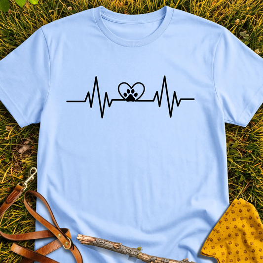 Pawbeat T-shirt T-shirt in Light Blue - Furever Mode rescue dog tee