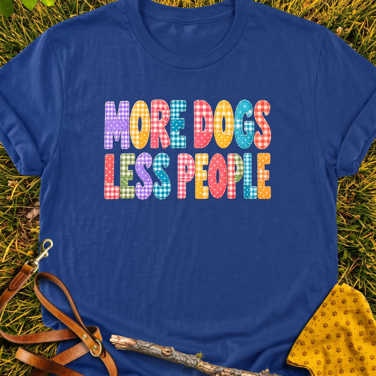 Dog People T-shirt in Metro Blue - Furever Mode rescue dog tee