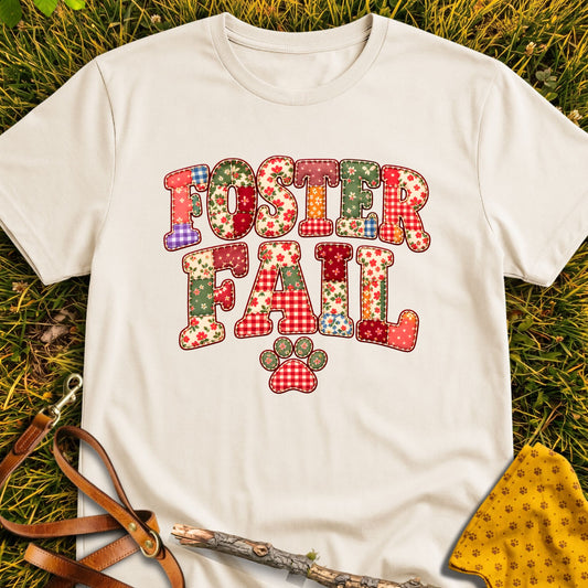 Foster Fail T-shirt in Natural - Furever Mode rescue dog tee