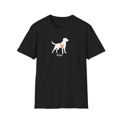 flower dog T-shirt