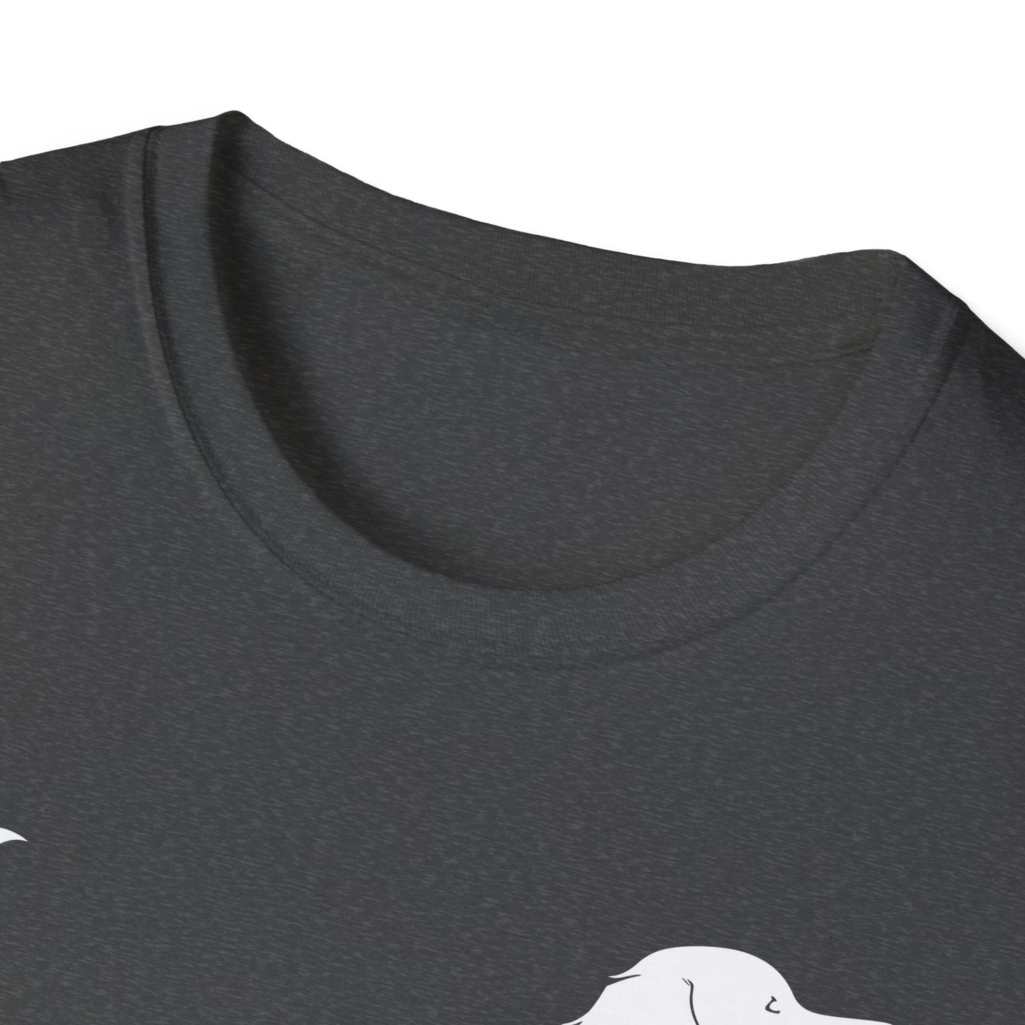 Fluffy Flower Dog Silhouette T-shirt