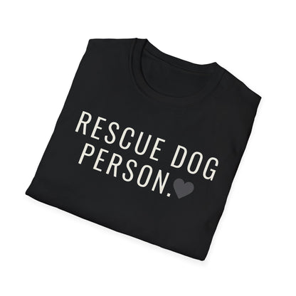 rescue dog person T-shirt