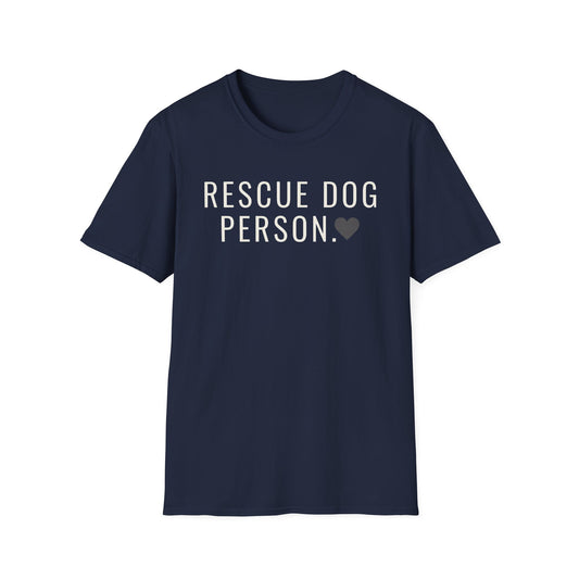rescue dog person T-shirt