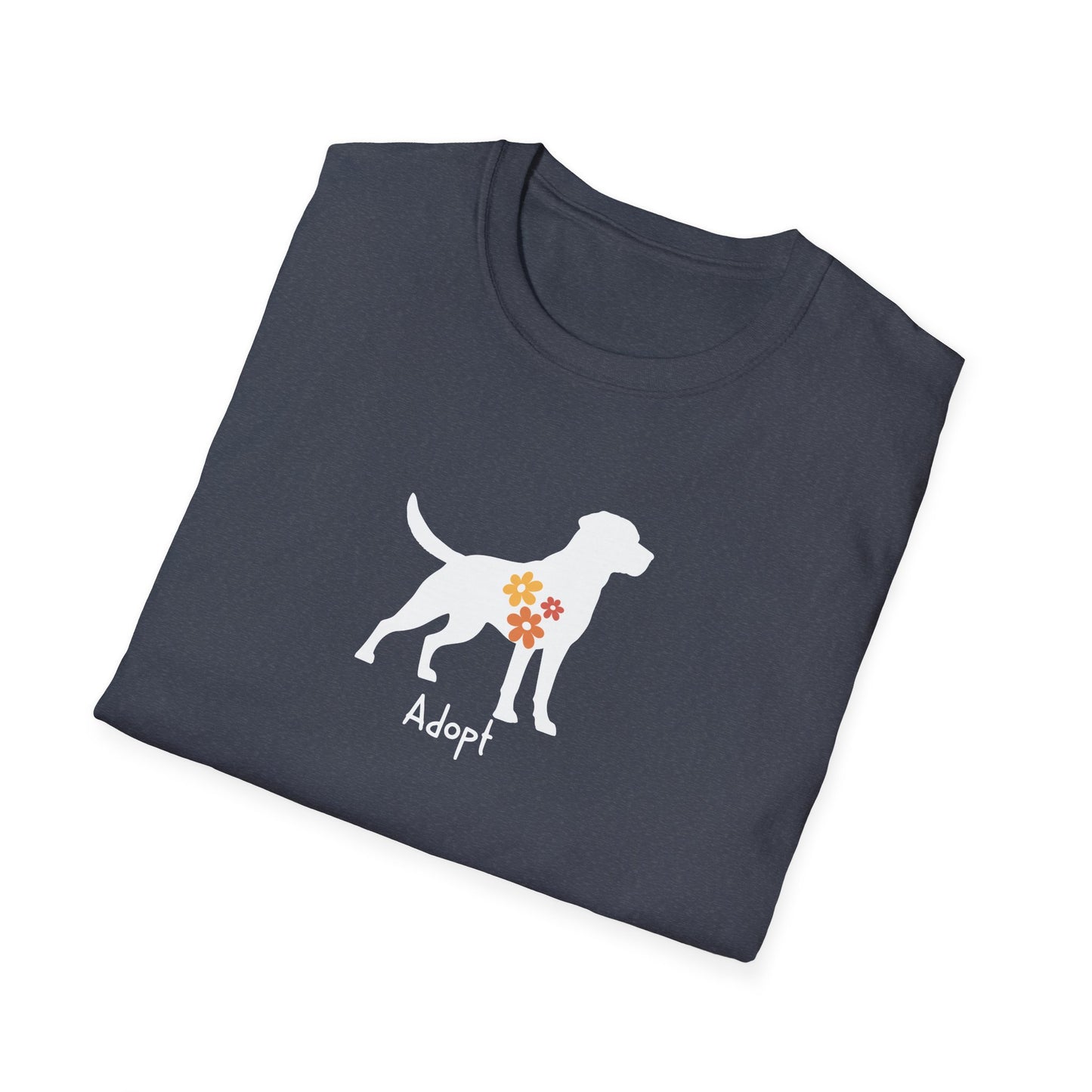 flower dog T-shirt