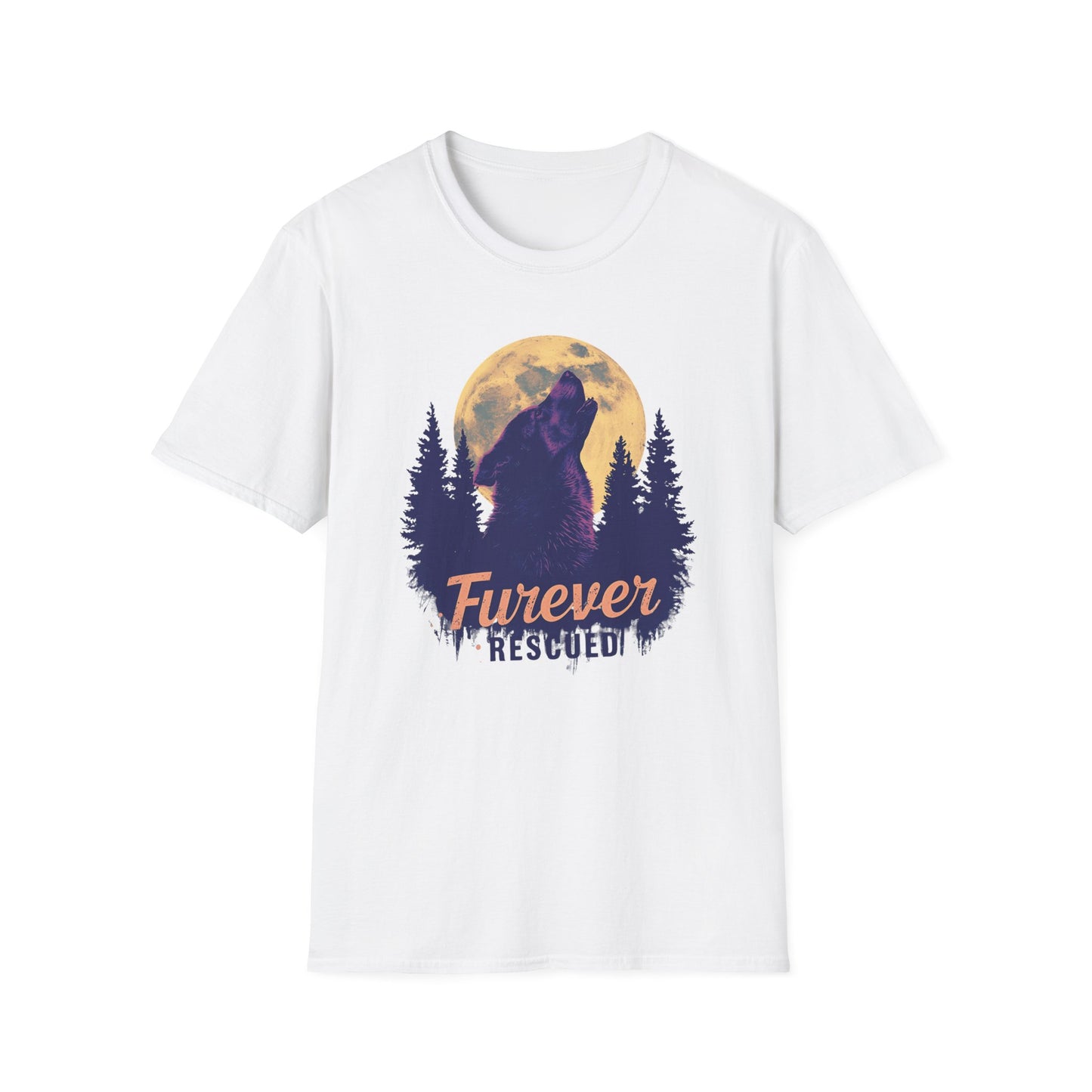 Furever rescued moon  T-shirt