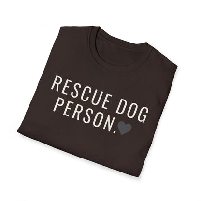 rescue dog person T-shirt