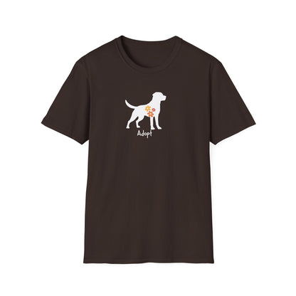 flower dog T-shirt