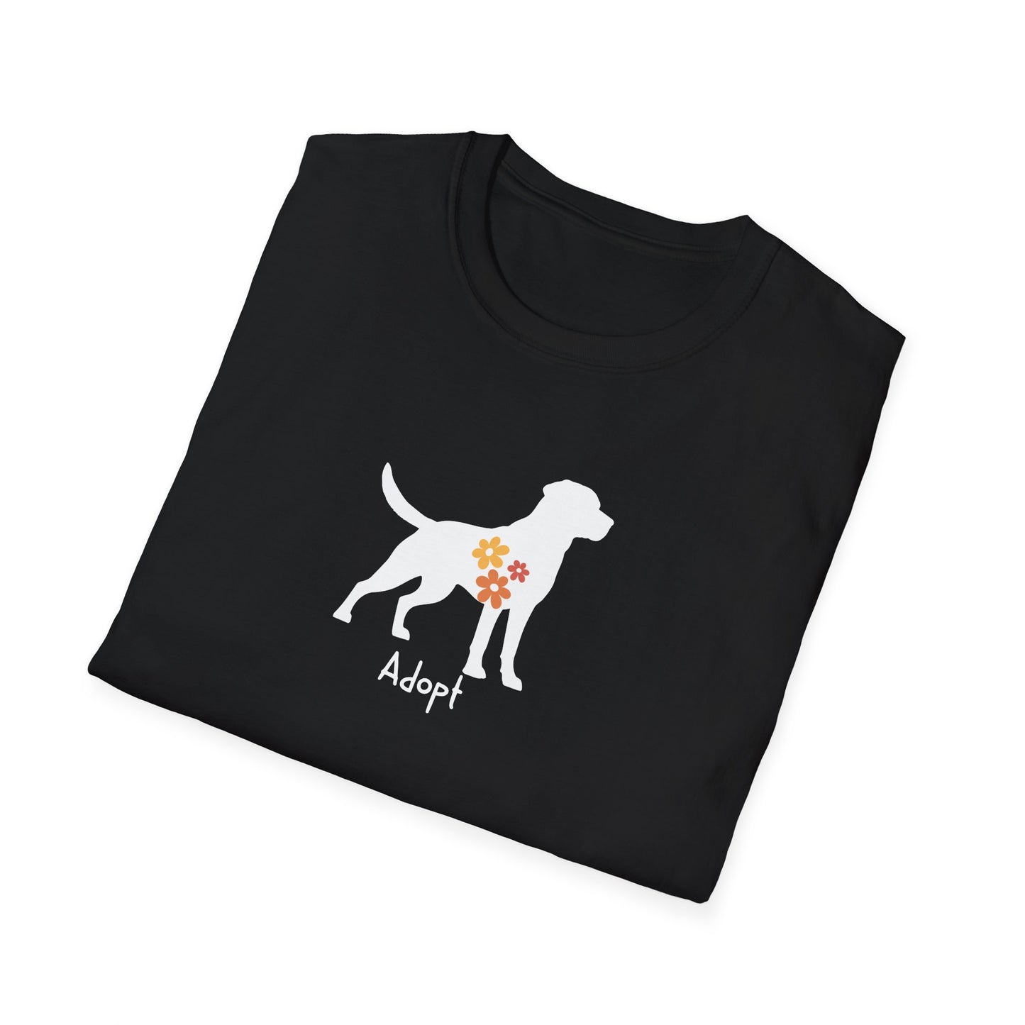 flower dog T-shirt