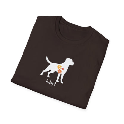 flower dog T-shirt