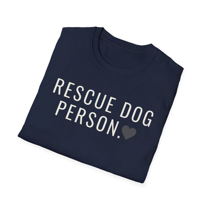 rescue dog person T-shirt