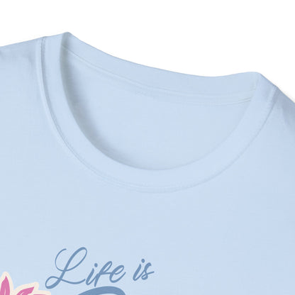 Life is better with a dog color  T-shirt