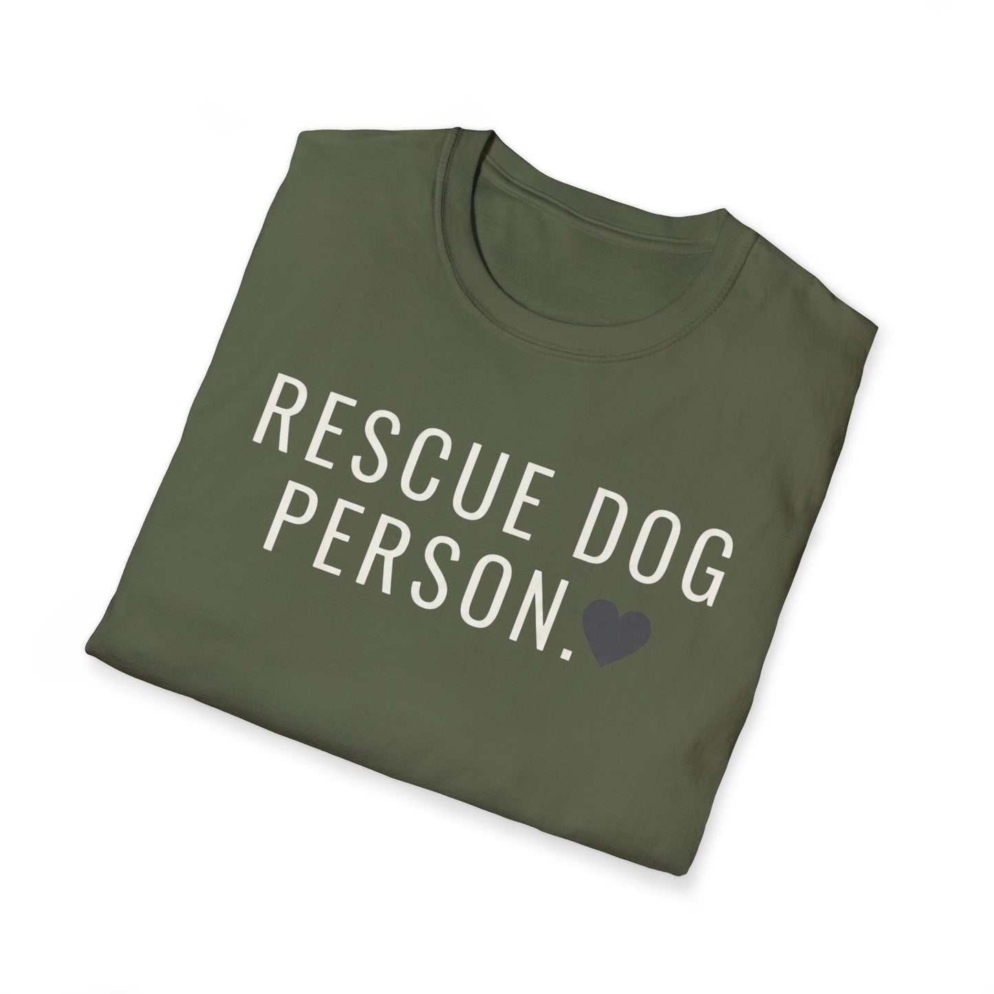 rescue dog person T-shirt