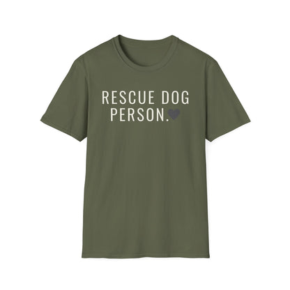 rescue dog person T-shirt