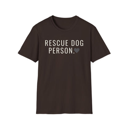 rescue dog person T-shirt