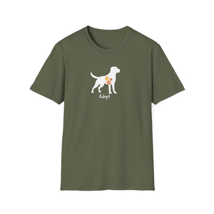 flower dog T-shirt