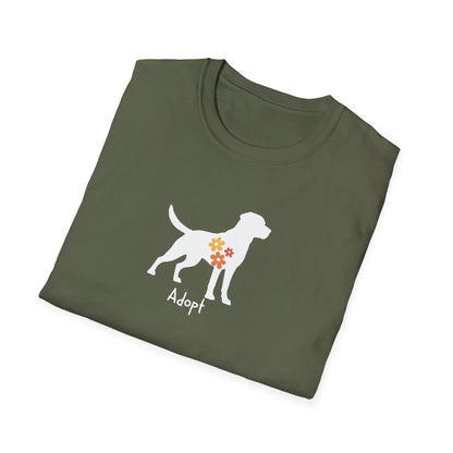 flower dog T-shirt