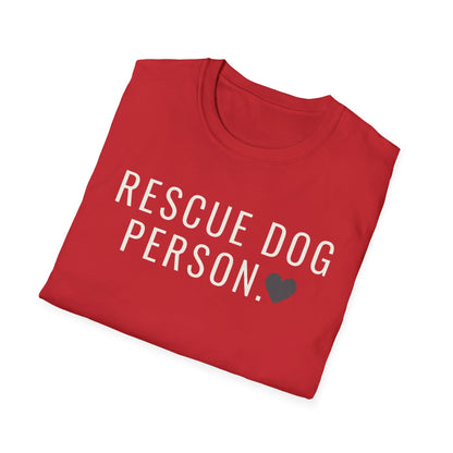 rescue dog person T-shirt