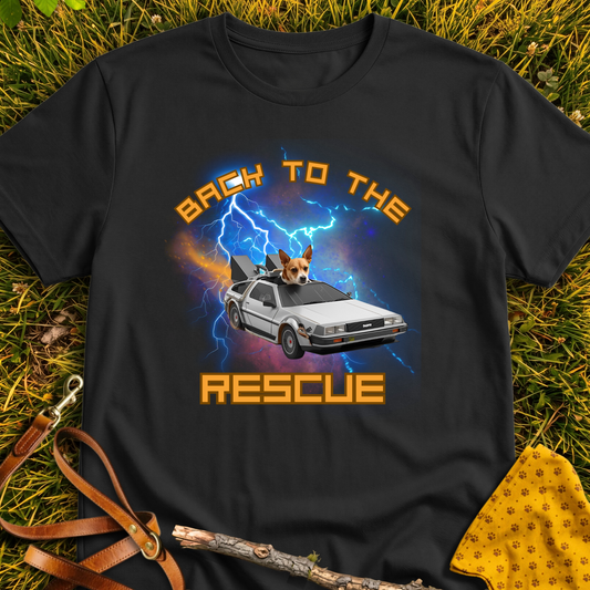 Back to the Rescue T-shirt T-shirt in Black - Furever Mode rescue dog tee