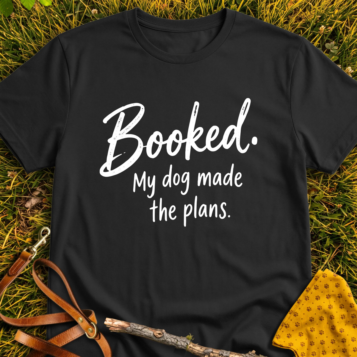 Booked T-shirt T-shirt in Black - Furever Mode rescue dog tee