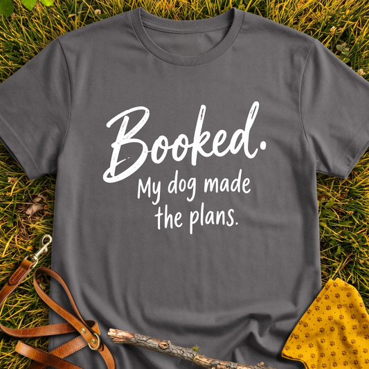 Booked T-shirt T-shirt in Charcoal - Furever Mode rescue dog tee