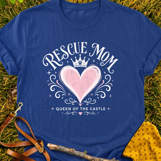 Castle Queen T-shirt T-shirt in Metro Blue - Furever Mode rescue dog tee