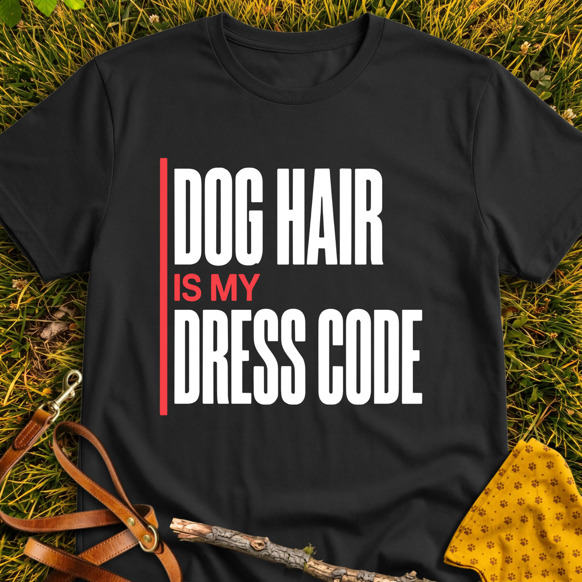 Dress Code T-shirt T-shirt in Black - Furever Mode rescue dog tee