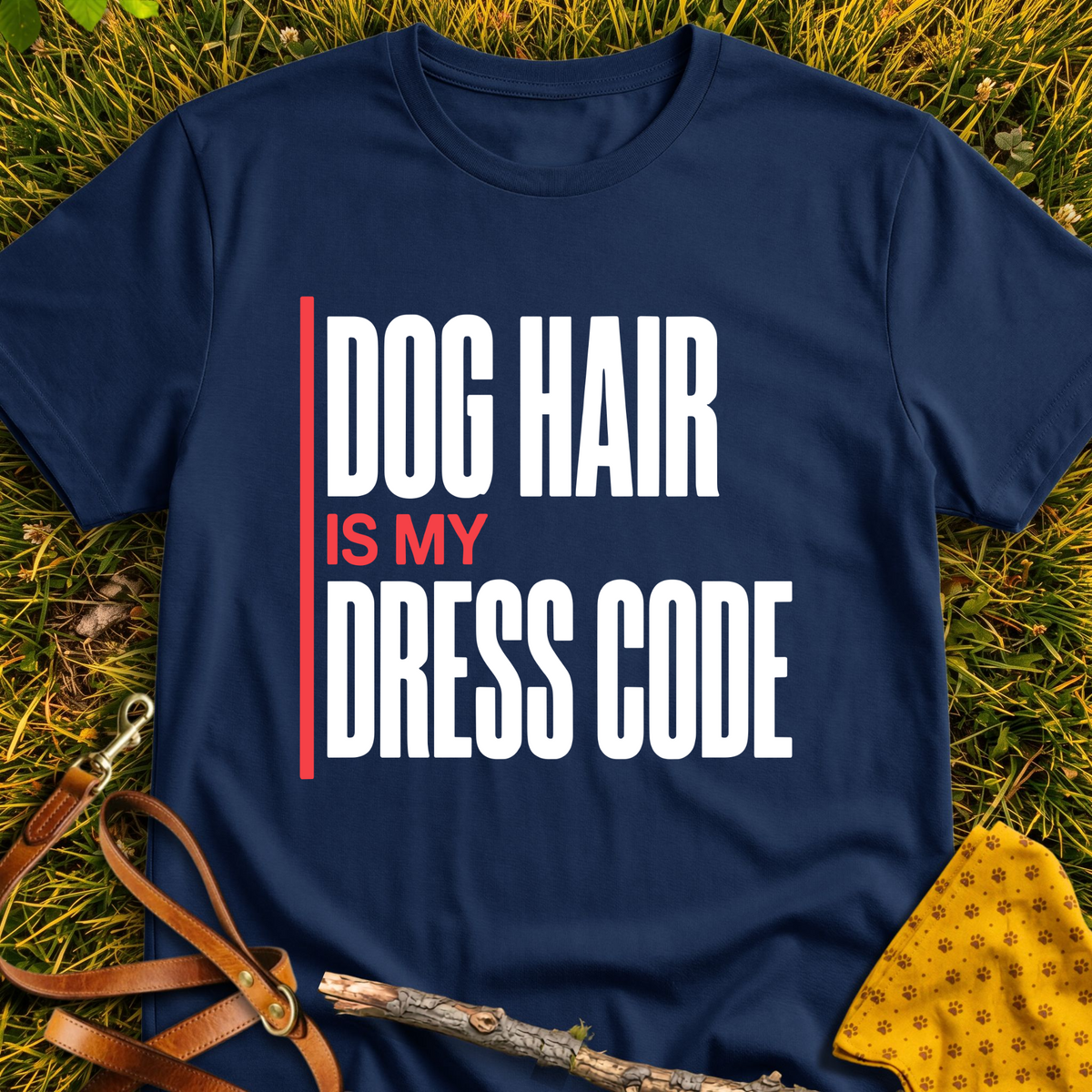 Dress Code T-shirt T-shirt in Navy - Furever Mode rescue dog tee