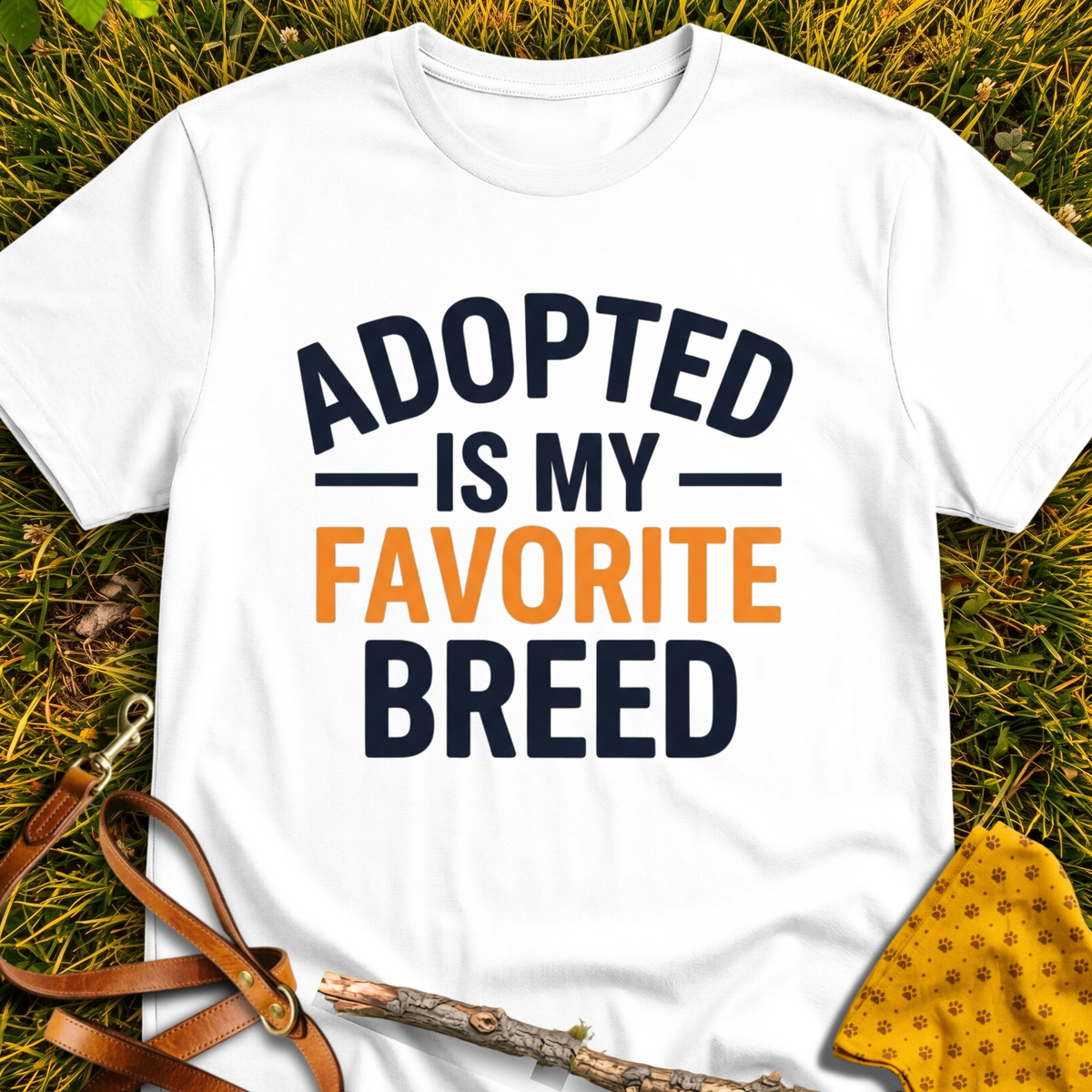Favorite Breed T-Shirt T-shirt in White - Furever Mode rescue dog tee