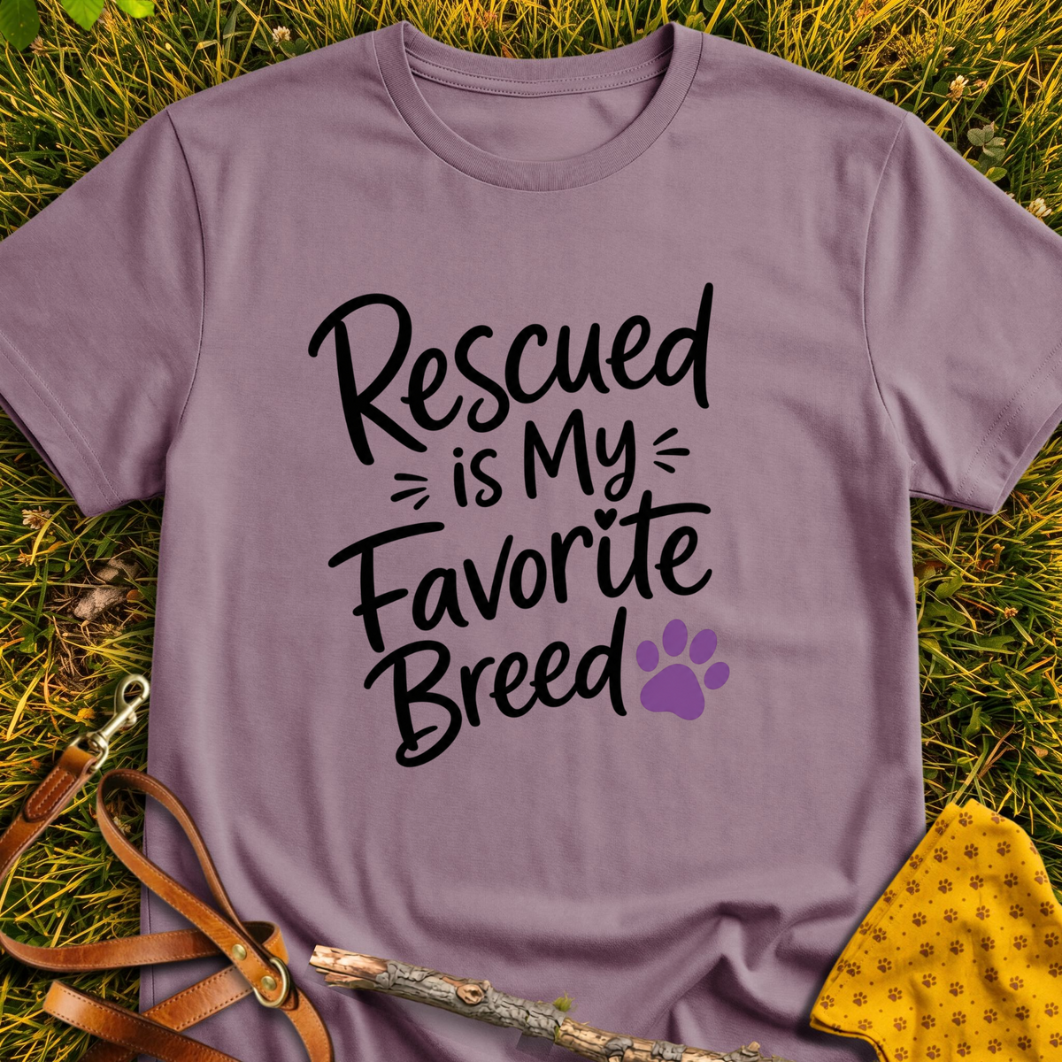 Favorite Breed T-shirt T-shirt in Paragon - Furever Mode rescue dog tee