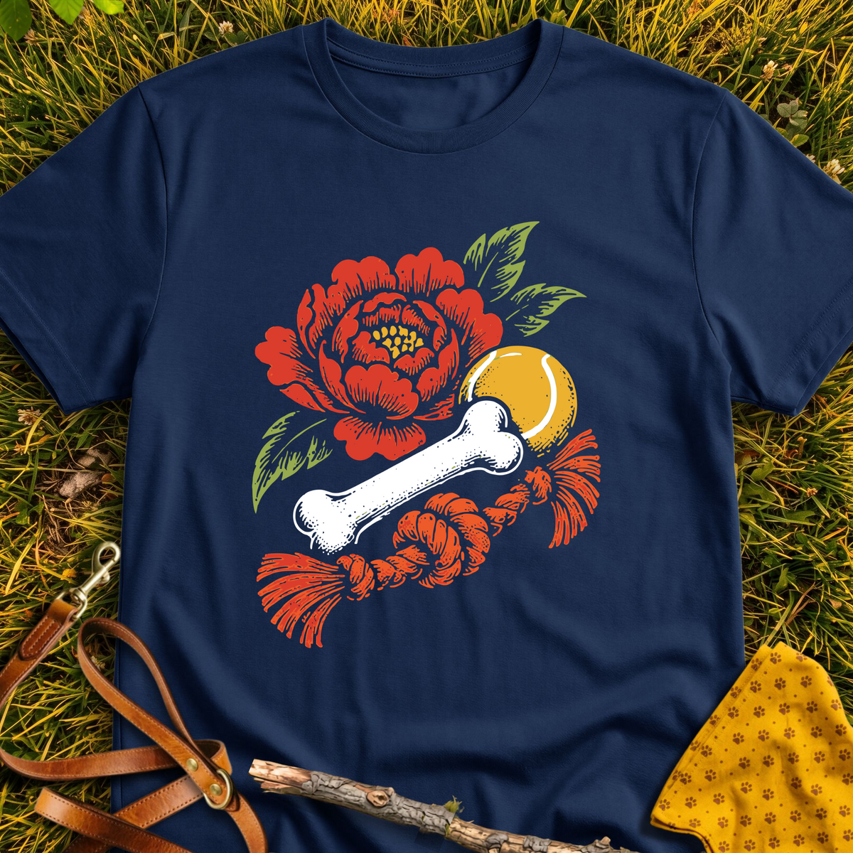 Favorite Things T-shirt T-shirt in Navy - Furever Mode rescue dog tee