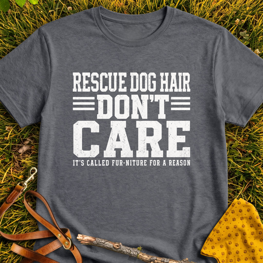 Fur-niture T-shirt T-shirt in Dark Heather - Furever Mode rescue dog tee