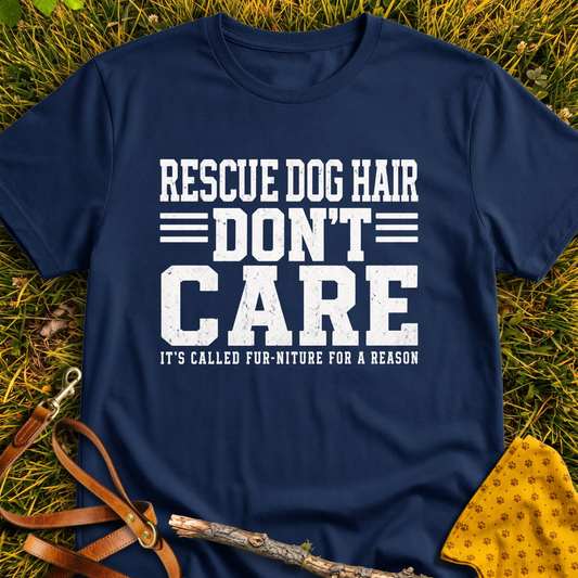 Fur-niture T-shirt T-shirt in Navy - Furever Mode rescue dog tee
