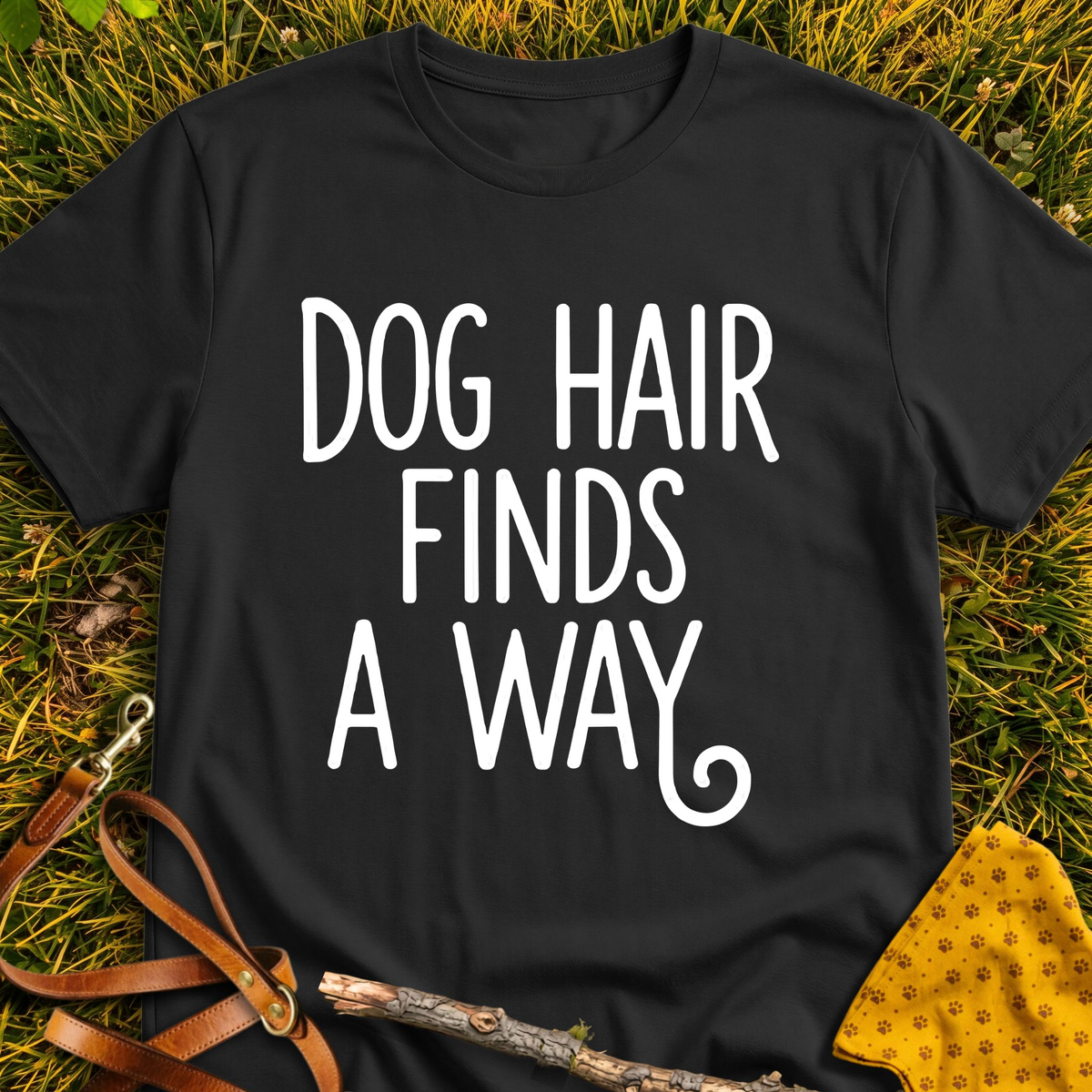 Fur Finds T-shirt T-shirt in Black - Furever Mode rescue dog tee