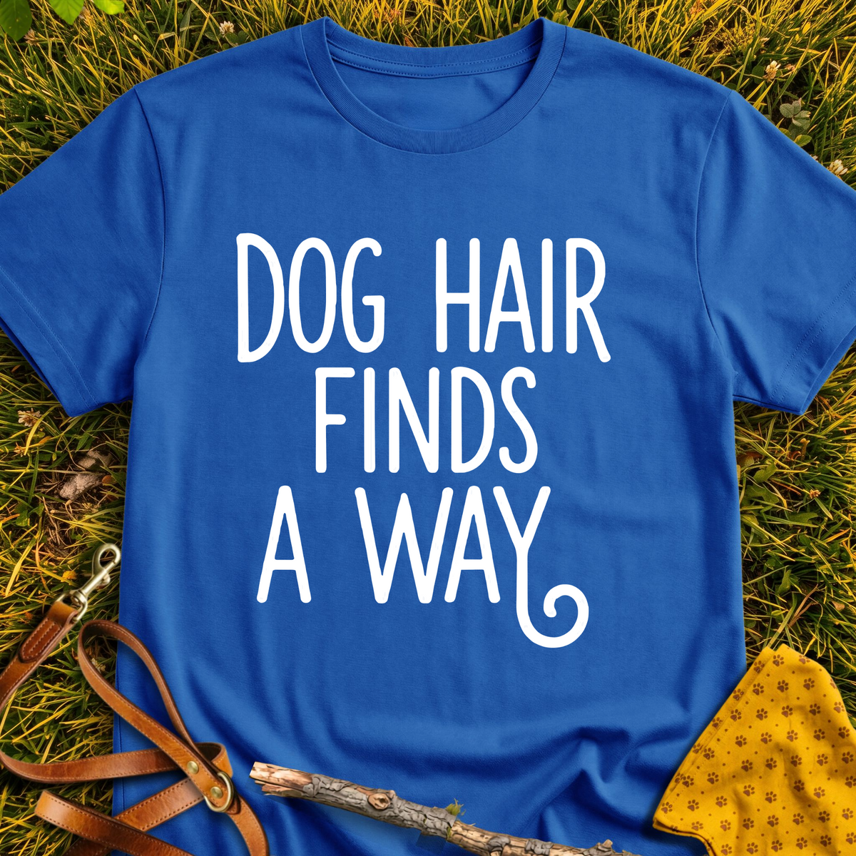 Fur Finds T-shirt T-shirt in Royal - Furever Mode rescue dog tee