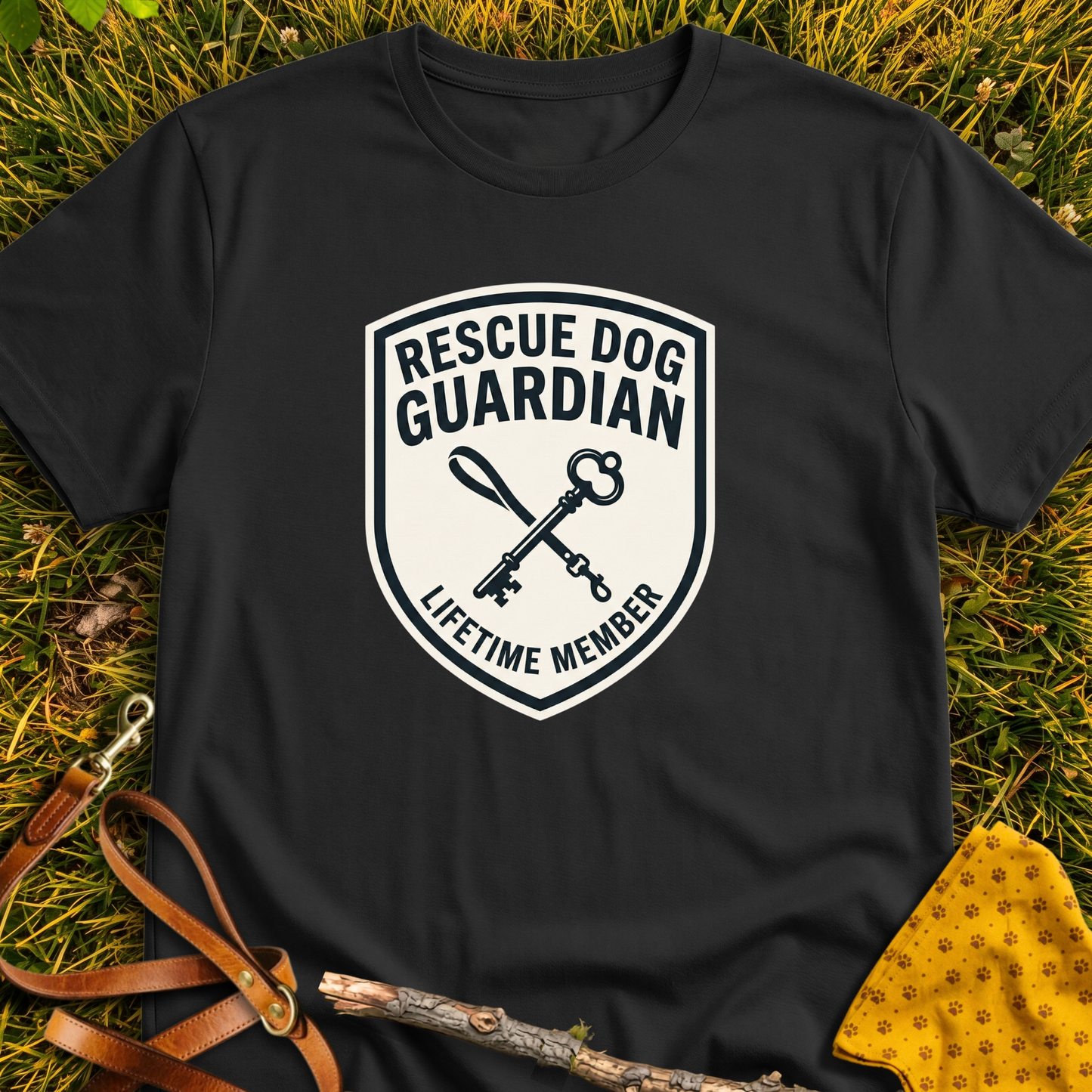 Guardian Member T-shirt T-shirt in Black - Furever Mode rescue dog tee