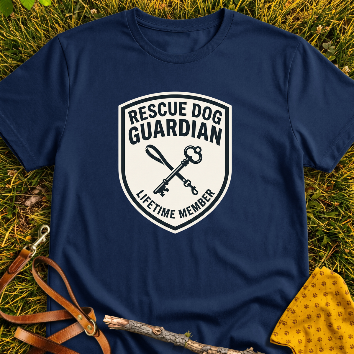 Guardian Member T-shirt T-shirt in Navy - Furever Mode rescue dog tee