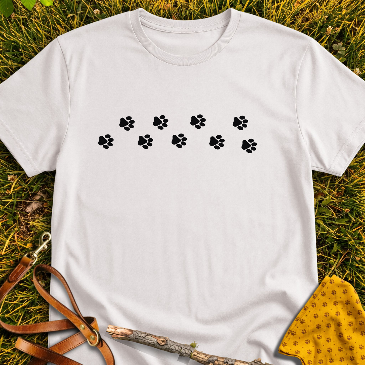 Imprints T-shirt T-shirt in Ice Grey - Furever Mode rescue dog tee
