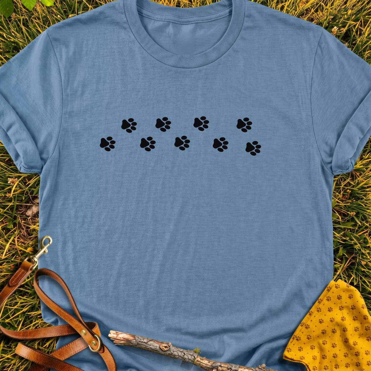 Imprints T-shirt T-shirt in Indigo Blue - Furever Mode rescue dog tee