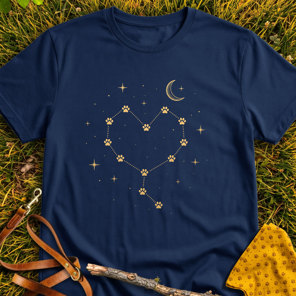 In the Stars T-shirt T-shirt in Navy - Furever Mode rescue dog tee