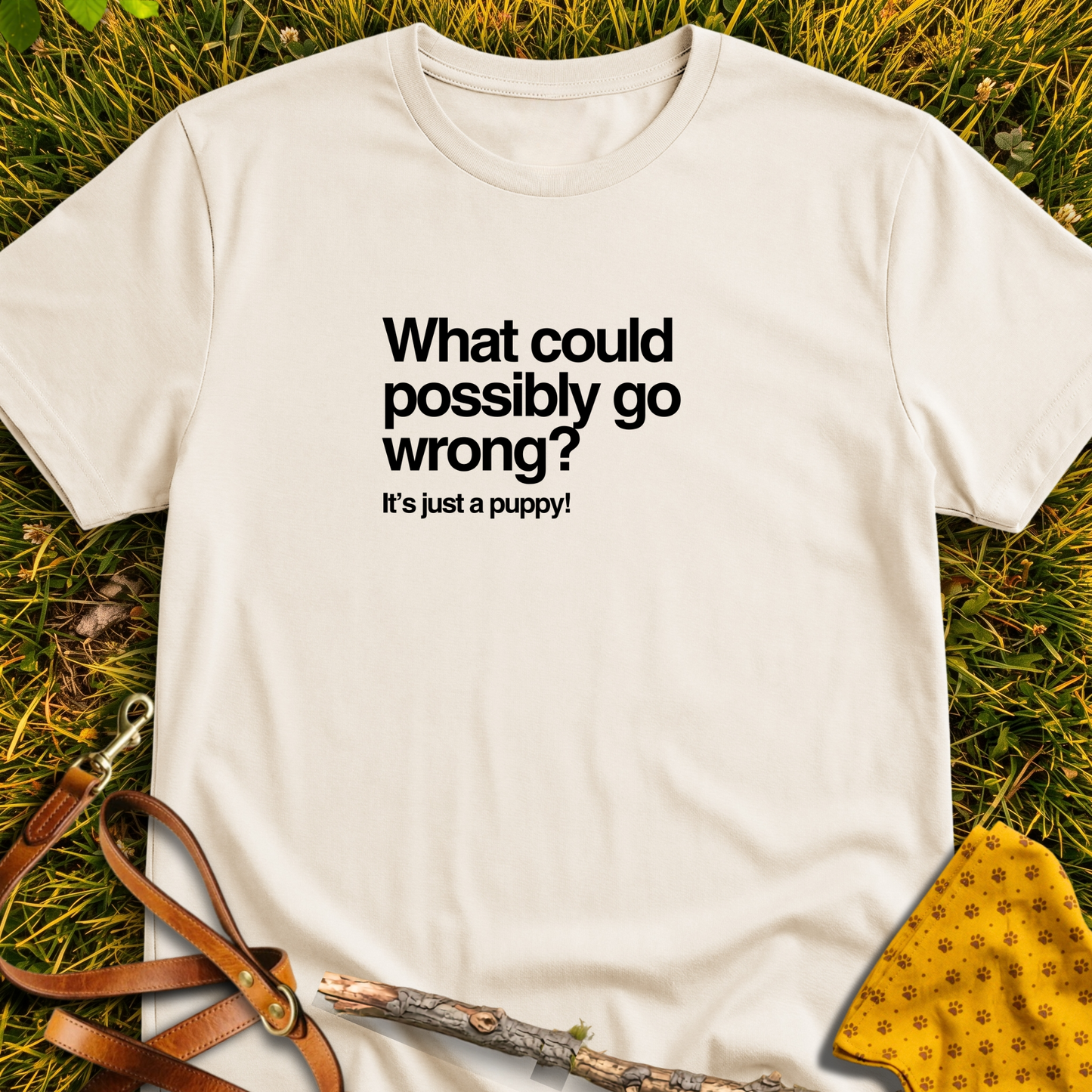 It's Just a Puppy T-shirt T-shirt in Natural - Furever Mode rescue dog tee